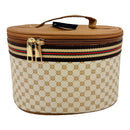 Vegan Leather Classic Print Cosmetic Case Travel BAG FB210. (2PC)