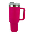 40oz Stainless Steel Tumbler With Handle, Straw, Lid CP4417-1.(6pc)