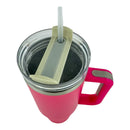 40oz Stainless Steel Tumbler With Handle, Straw, Lid CP4417-1.(6pc)