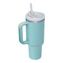 40oz Stainless Steel Tumbler With Handle, Straw, Lid CP4417-1.(6pc)