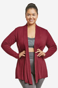 SOFRA LADIES RAYON CARDIGAN PLUS SIZE (RC001X)