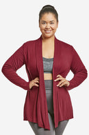 SOFRA LADIES RAYON CARDIGAN PLUS SIZE (RC001X)