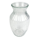 Bonita Home Clear Swirl Ginger Glass Vase - 4x8in