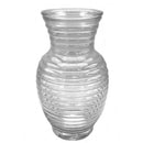 Bonita Home Clear Ribbed Ginger Glass Vase - 5.5x8.66in