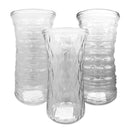 Bonita Home Clear Texture Assorted Glass Vase - 4x9in