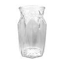 Bonita Home Ginger Clear Pressed Glass Vase - 7x5in