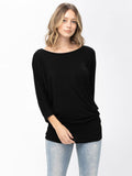 WOMEN'S SHORT SLEEVE SOLID BLOUSE