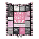 Child of God Bible Verse Biblical Graphic Blanket 2-6 (3PC)