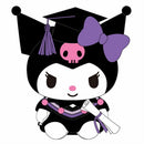SANRIO KUROMI GRADUATION 15" PLUSH BACKPACK