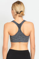 SOFRA LADIES SEAMLESS SPORTS BRA (SB001_H.GRY)