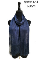 Metallic Scarves MS1911A (12pc)