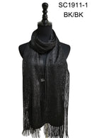 Metallic Scarves MS1911A (12pc)
