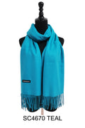 Cashmere Feel Plain Scarves SCF4670 (12PC)