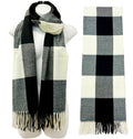 Cashmere Feel Check Pattern Scarves SCF1026-1 (6PC)
