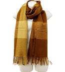 Cashmere Feel Check Pattern Scarves SCF1026-1 (6PC)