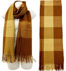 Cashmere Feel Check Pattern Scarves SCF1026-1 (6PC)