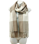 Cashmere Feel Check Pattern Scarves SCF1026-1 (6PC)