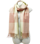 Cashmere Feel Check Pattern Scarves SCF1026-1 (6PC)