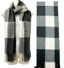 Cashmere Feel Check Pattern Scarves SCF1026-1 (6PC)