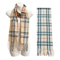 Men's Plaid Pattern Scarves SCF6528 (12PC)