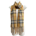 Men's Plaid Pattern Scarves SCF6528 (12PC)
