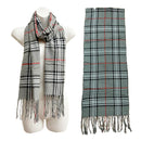 Men's Plaid Pattern Scarves SCF6528 (12PC)