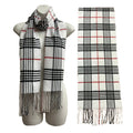 Men's Plaid Pattern Scarves SCF6528 (12PC)