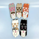 Women's Cute Cat Paw Cartoon Socks SS3517-3 (12PC)