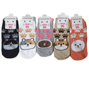Women's Cute Cat Paw Cartoon Socks SS3517-3 (12PC)