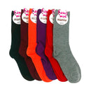 Mamia Women's Color High Socks SS915 (3PC)