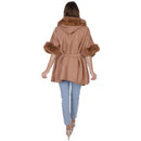 Faux Fur Hoodie Shawl P3802 (1PC)