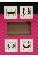 T-1800 12 Piece Instant Breast Lift, Adhesive Tape for Women, One Size Body Tape with Nipple Covers