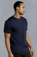 TOP PRO MEN'S ATHLETIC ROUNDNECK T-SHIRT (TAT310_NAVY)
