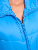 WOMEN'S SLEEVELESS ZIPPER CLOSURE PUFFER VEST