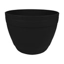 Bonita Home Plastic Black Flower Pot - 11.8x7.8in