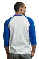 TOP PRO MEN'S 3/4 SLEEVE BASEBALL TEE (MBT001_RB/WHT)
