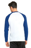 TOP PRO MEN'S LONG SLEEVE BASEBALL TEE (MBT002_RBL/WHT)