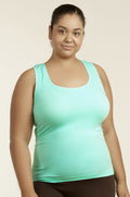 SOFRA LADIES RACERBACK TANK TOP PLUS SIZE (TT700X)