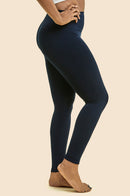 SOFRA LADIES HIGH WAISTED FLEECE LEGGINGS PLUS SIZE (TX701X)