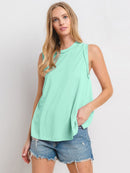 WOMEN'S SLEEVELESS TUNIC TANK TOP