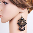Color Stone Dangling Earring ER2826-77 (12PCS)