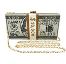 Dollar Graphic Rhinestone Evening Bag FB7246 (2pc)