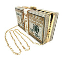 Dollar Graphic Rhinestone Evening Bag FB7246 (2pc)