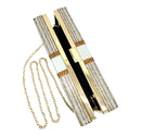 Dollar Graphic Rhinestone Evening Bag FB7246 (2pc)