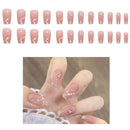 Pearl Decor Ballerina Fake Nail Set NA1201-76 (12PC)