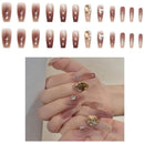 Rhinestone Decor Ballerina Fake Nail Set NA1201-79 (12PC)