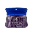 KEY&CO Genuine Eel Skin Coin Pouch ? Purple