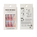 Multi Design Stiletto Fake Nail Set W936 (12PC)