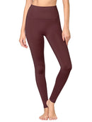 WB3018 Peached Seamless Front & Side High Waisted Leggings with Inner Pocket Full-Length Yoga Pants