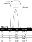 WB3020 Women's Peached Seamless Front & Side Foldable Waisted Leggings with Inner Pocket Full-Length Yoga Pants